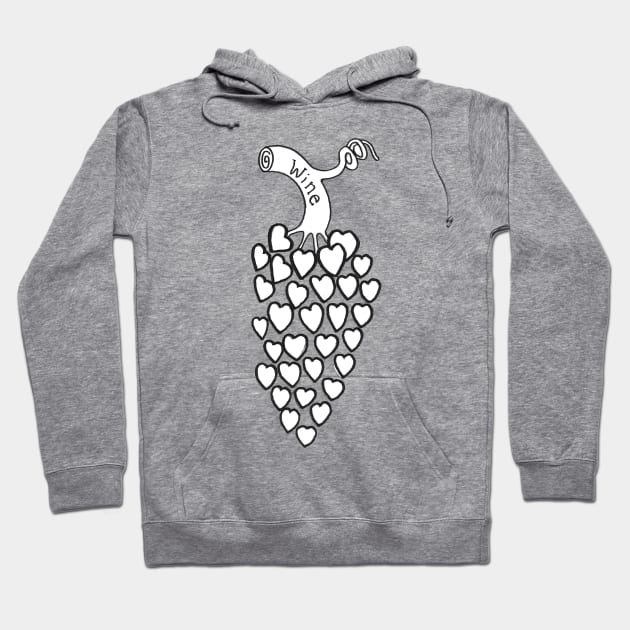 Wine love Hoodie by atadrawing